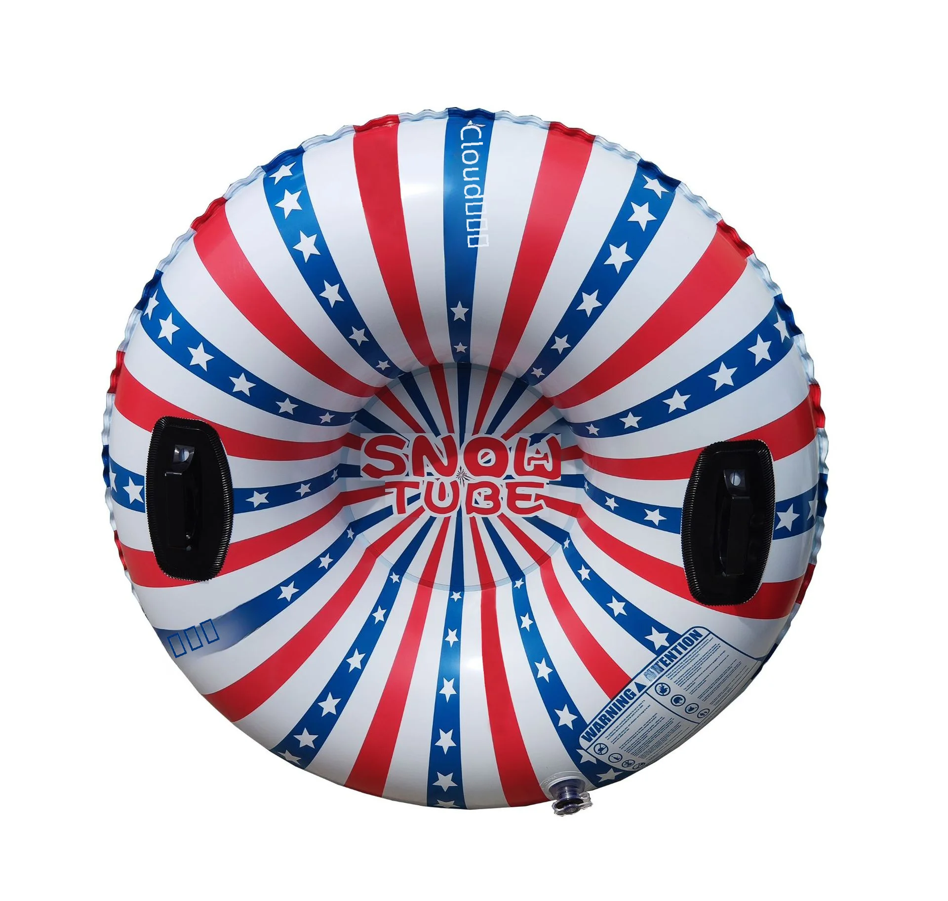 Factory in stock direct supply inflatable ski ring cold-resistant chemical pad adult PVC ski ring foldable