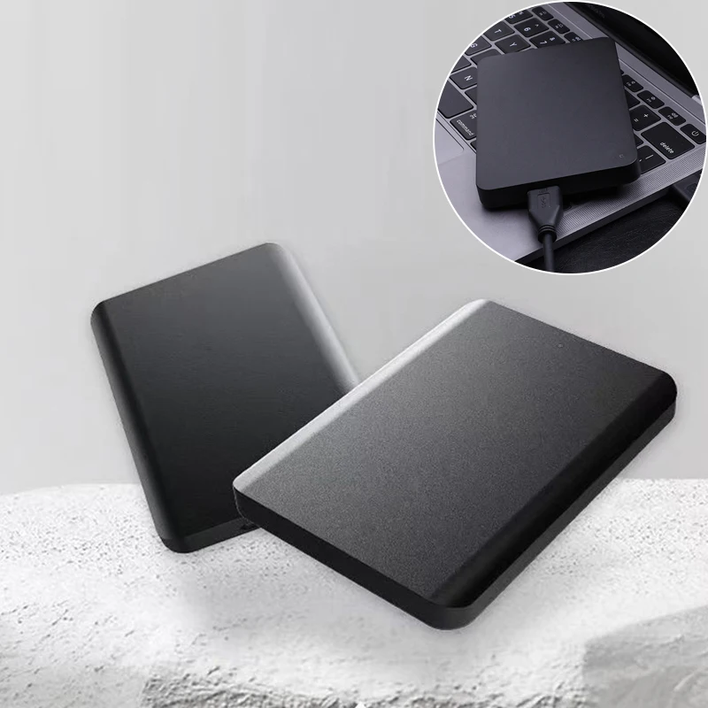 1PCS Mobile Expansion Hard Drive Basics 1TB 2TB 4TB Portable External Hard Drive USB 3.0, Black Hard Drive
