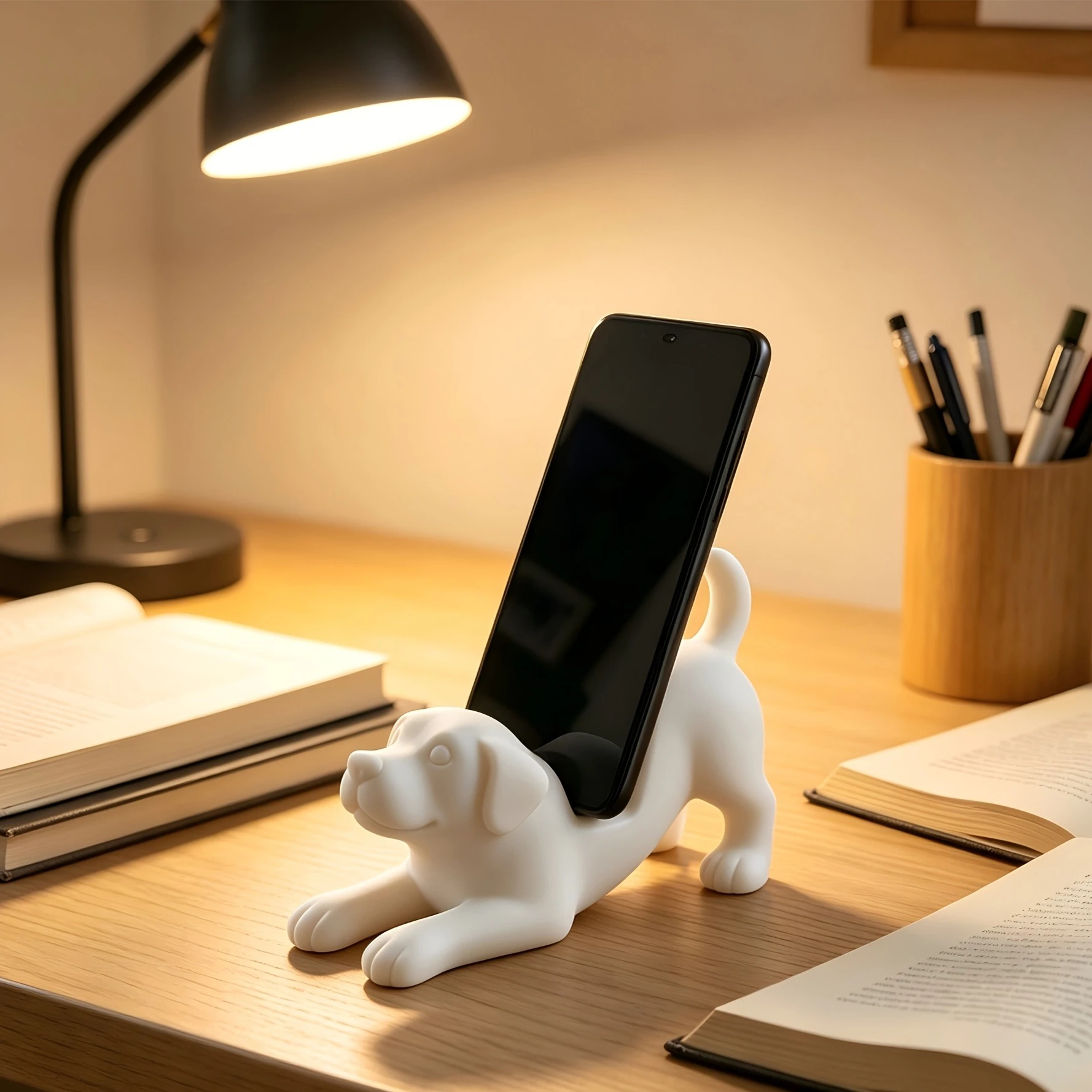 Labrador Dog Phone Stand PLA Material Bracket Delicate Texture Desktop Holder Phone Stand Holder Home Decor Office Supplies