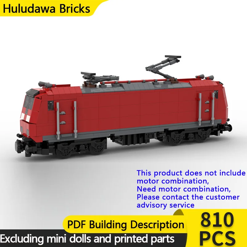 

City Car Model MOC Building Bricks Series 146.1 Electric Locomotive Modular Technology Gifts Holiday Assemble Children Toys Suit