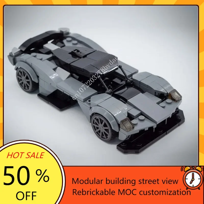 

257 шт. MOC Speed Champions Valkyrie супер спортивный автомобиль модель строительные блоки технология кирпичи DIY творческая сборка детские игрушки подарок