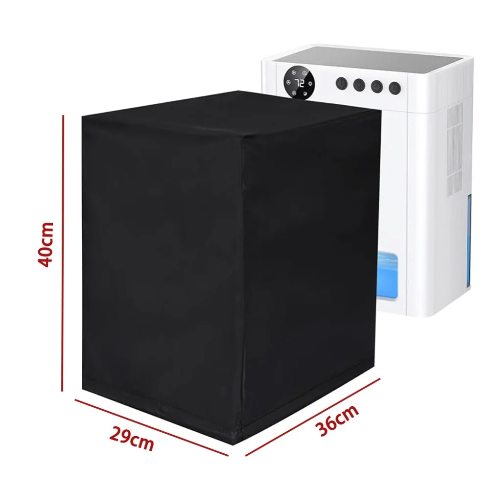 210D Oxford Dustproof Dehumidifier Cover Waterproof Storage Bag For Home Appliances Black Universal= Fit Drawstring Design