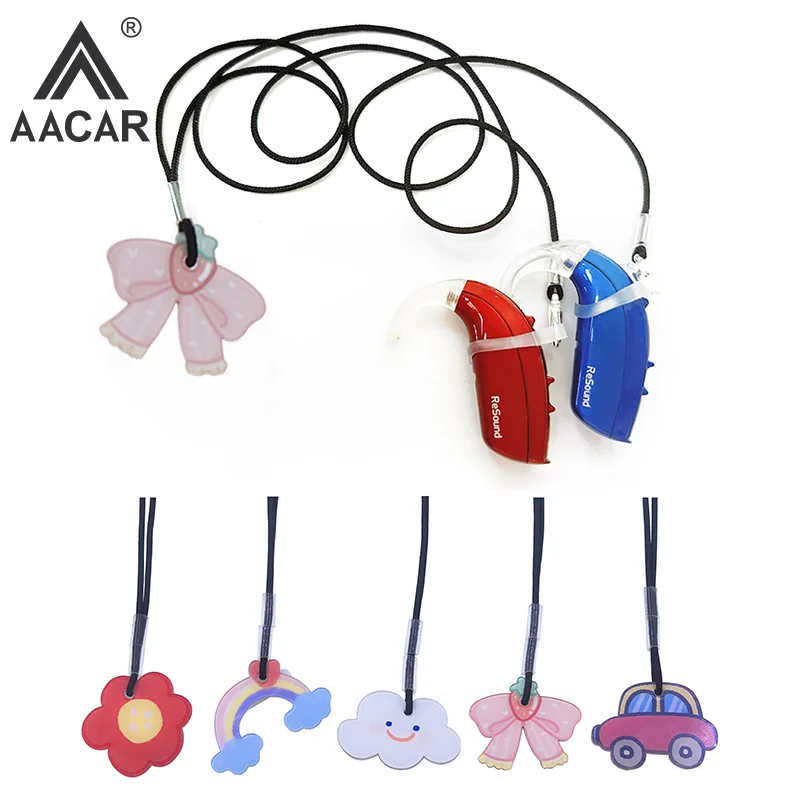 

Веревочный ремешок для слухового аппарата, модный мультяшный зажим для слухового аппарата, держатель для детей, пожилых людей, анти-потерянный одинарный/двойной ухо