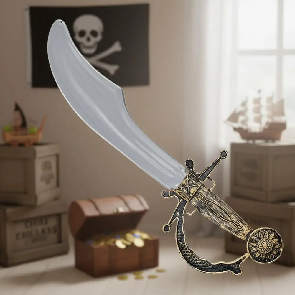 Plastik-Piratenmesser-Spielzeug, Cosplay-Deko, Spielzeugschwerter, Piratenkapitän-Kostüm, Party-Requisiten für Kinder, Geschenk-Spielzeug – Detail 13