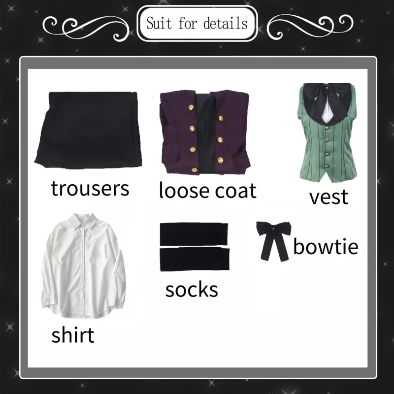 Black Butler Alois Trancy Cosplay Costume Japanese Anime Carnival Party Devil Uniform