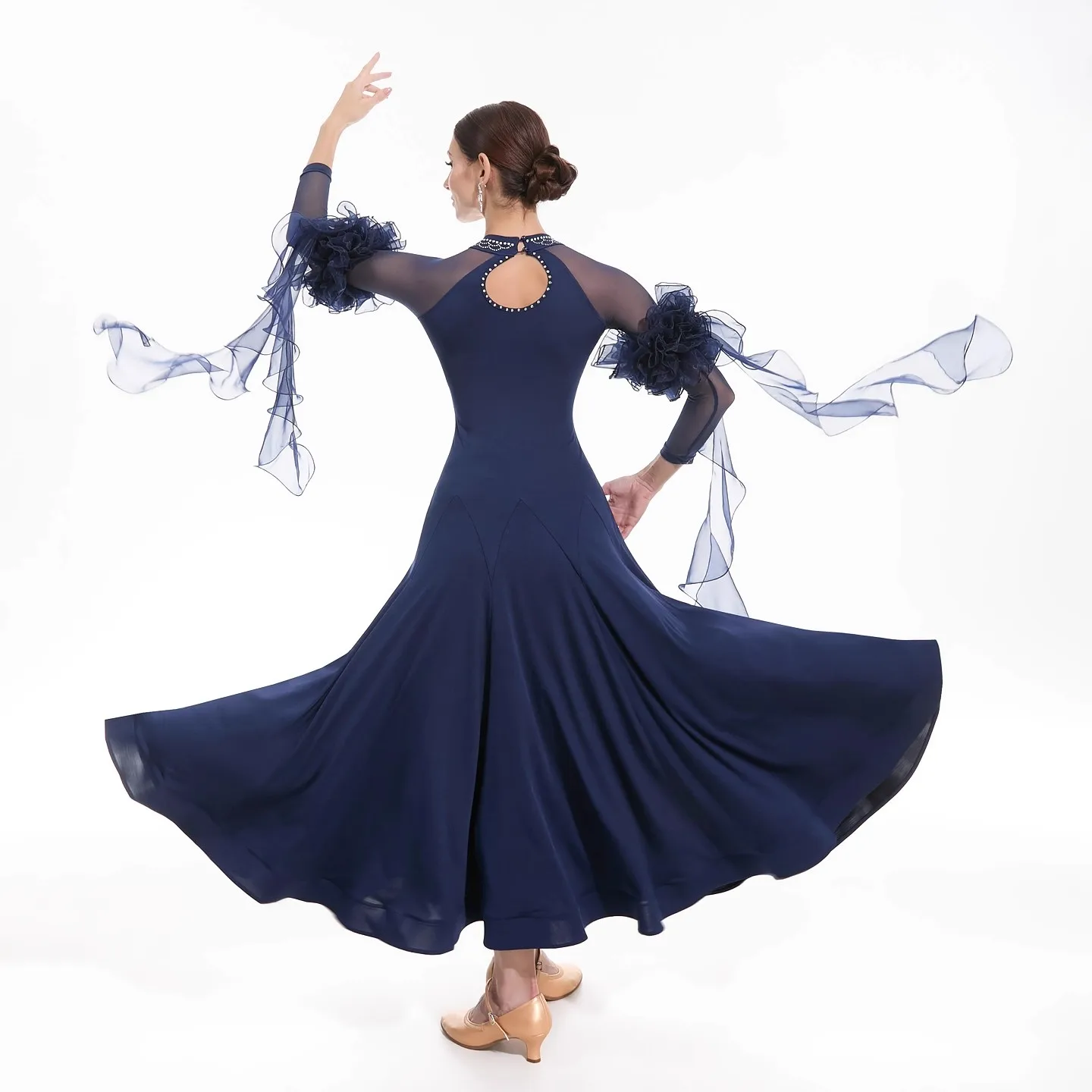 Ballroom Dance Competition Dresses Women Customsized High-end Waltz Social Dancing Performance Clothing Girl's Modern Dresses