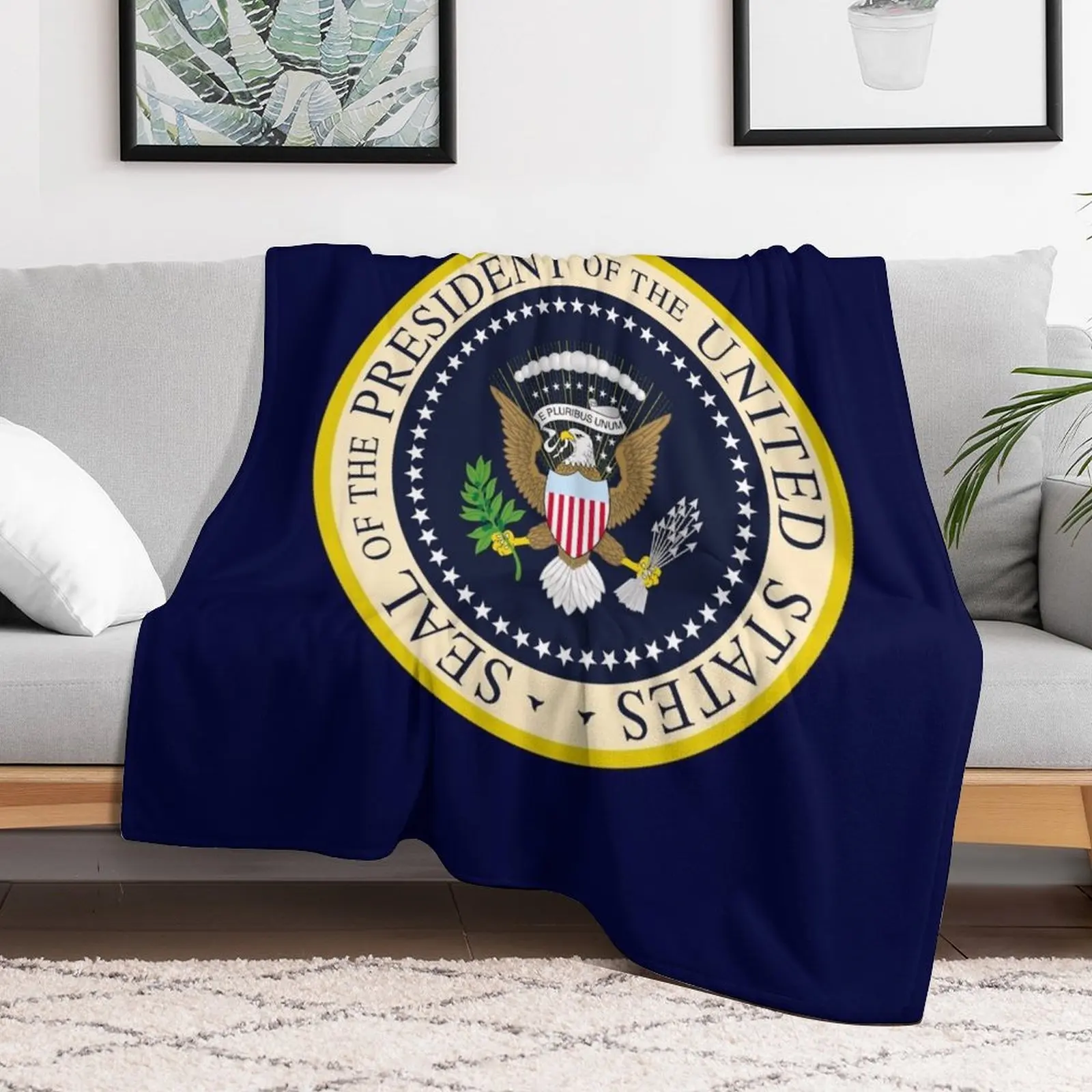 

SEAL OF THE PRESIDENT OF THE UNITED STATES US USA Throw Blanket Bed covers Heavy Vintage Blankets