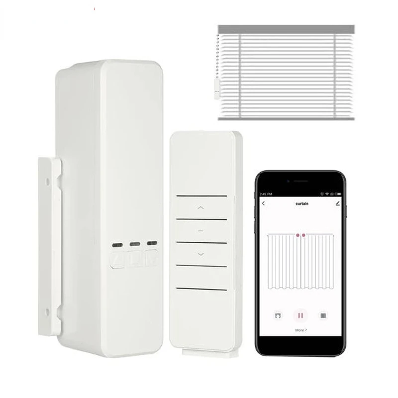 

Intelligent home WiFi wireless remote control automatic blinds motor rope shading cloth graffiti