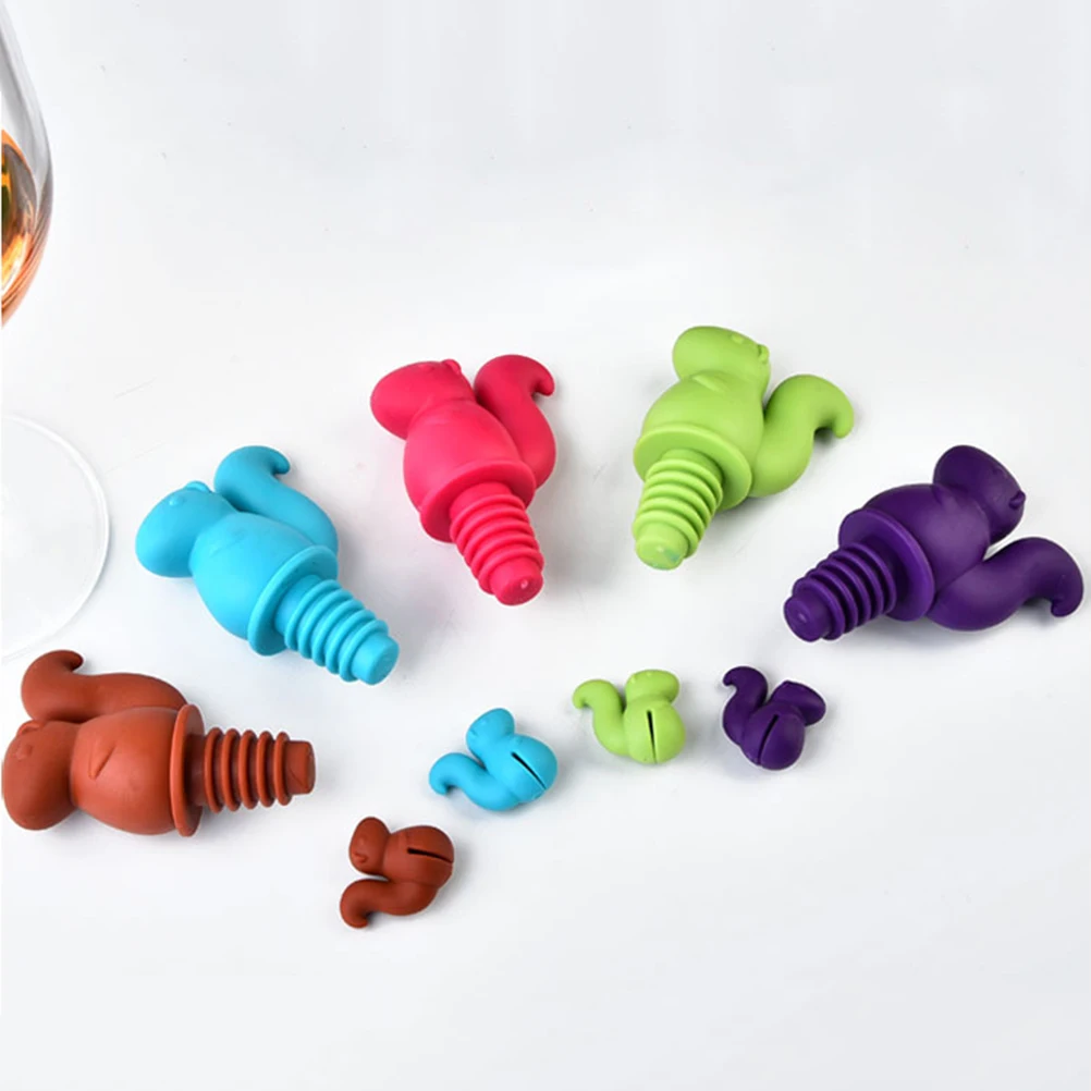 

4pcs Bottle Stoppers Reusable Silicone Corks Airtight Beverage Saver For Beer Mini Size Portable Gift