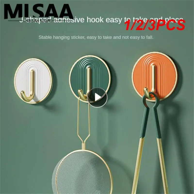 1/2/3PCS Door Hook Strong Load-bearing Gold-plated Hook Convenient Access Stable Hook Light Luxury Hook A Variety Of Colors