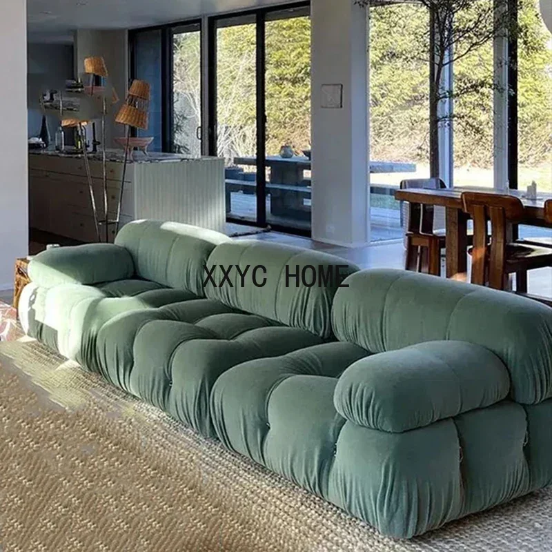

Green L Shaped Sofa Bed Module New Chinese High Quality Customized Customized Light Luxury Designer Sofa Inflavel Home Furniture