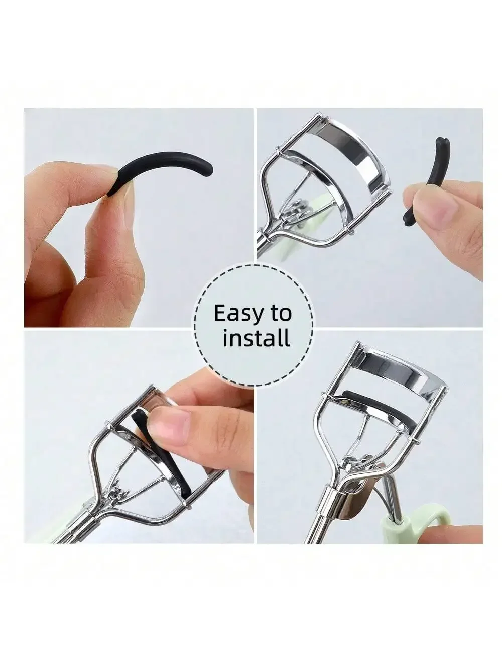Replacement Silicone Pads for Eyelash Curler, 50pcs Set