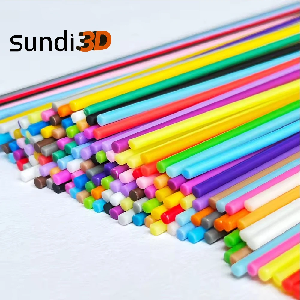 

SUNDI® 32 Colors 160PCS PCL 2.5mm 3D Pen Filament Refill, Low Temp Safe, Compatible with 3Doodler Start+