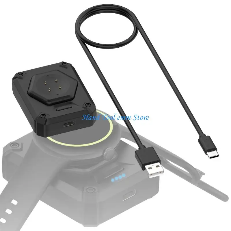

H37F Watch Charging Dock Rack ABS Material Portable Base Cooling Design for Watch 2/3