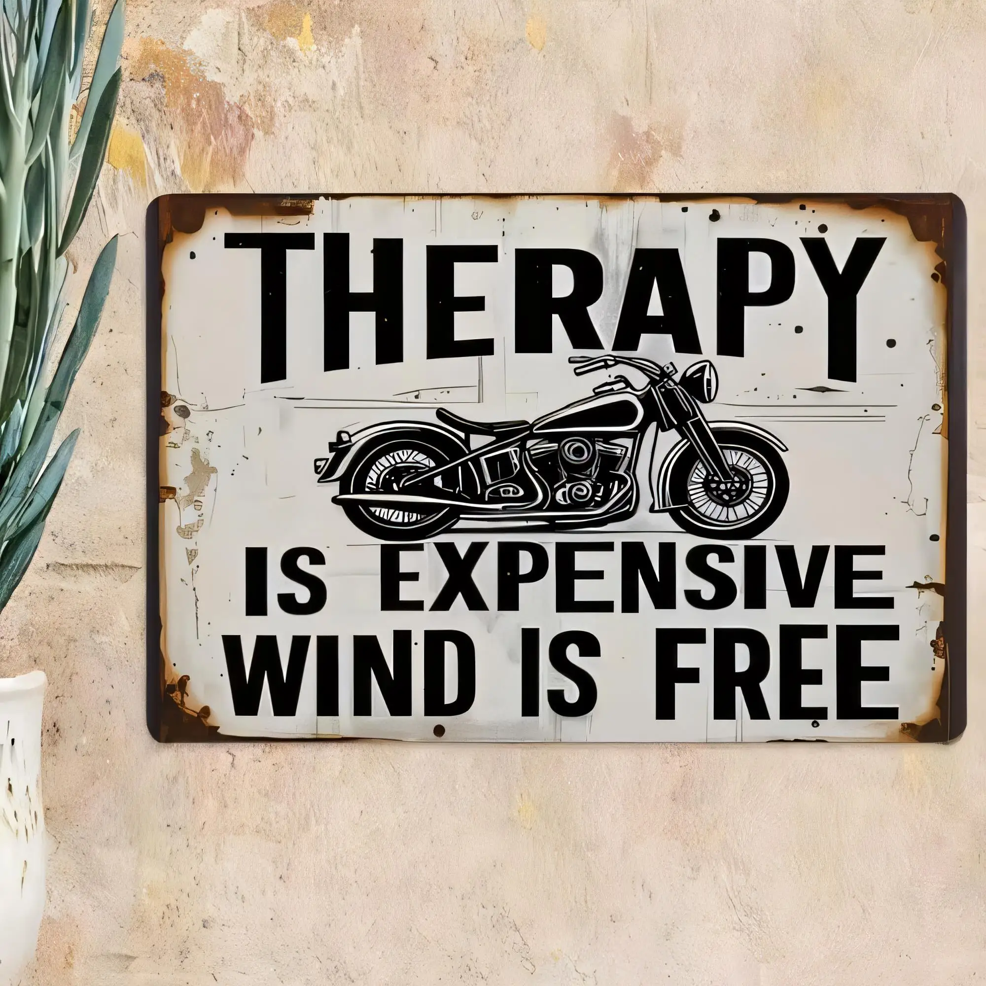 Home Office Expenses - Tin Sign THERAPY IS EXPENSIVE Wind