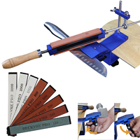 Portable Sharpener Professional Metal Kitchen Tool Sharpening System Fix-angle Whetstone Grinder Machine with Grind Stone