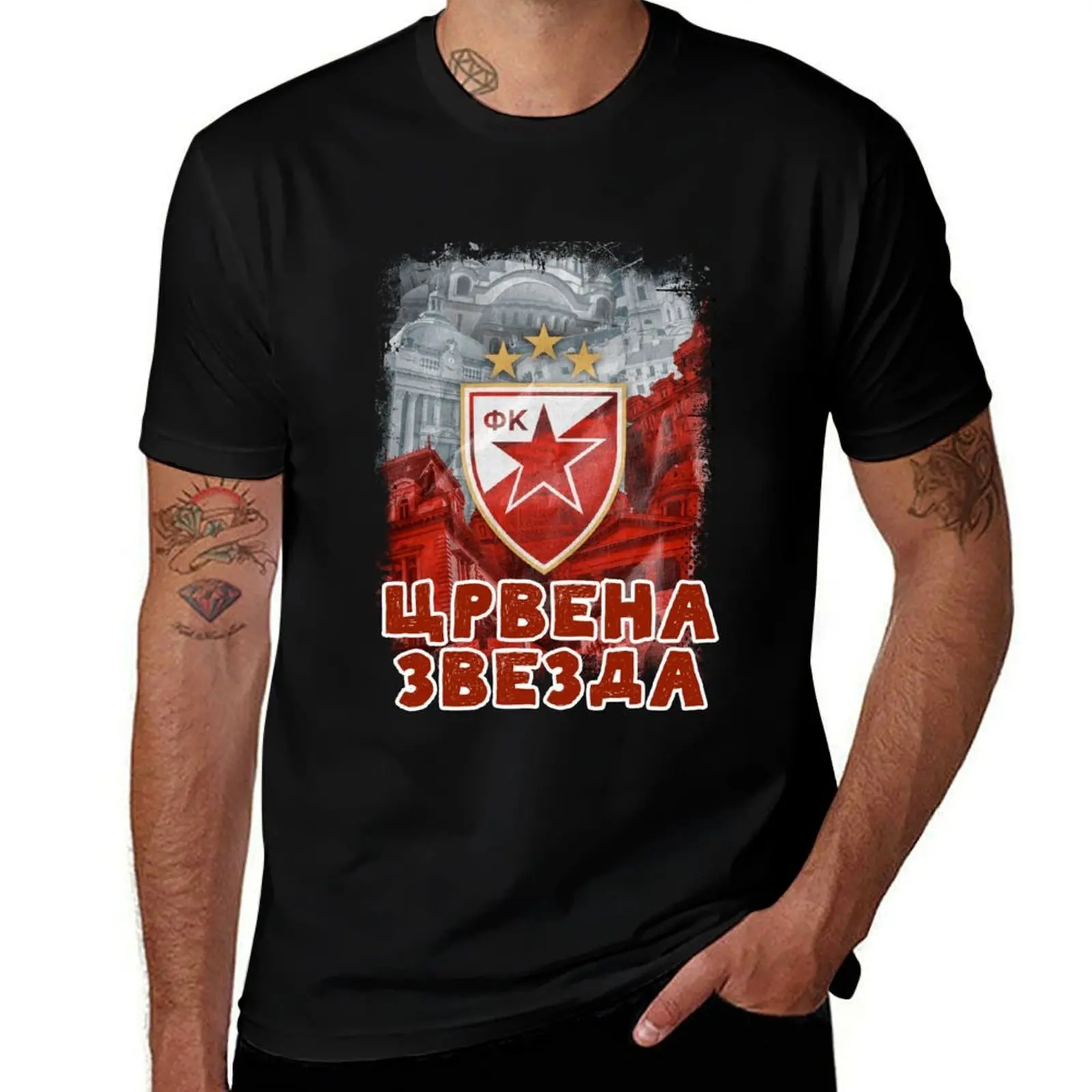 GRB Delije Sever Crvena Zvezda Beograd * Red Star Belgrade Serbia ULTRAS 1989 T-Shirt Summer Holiday Casual Tee