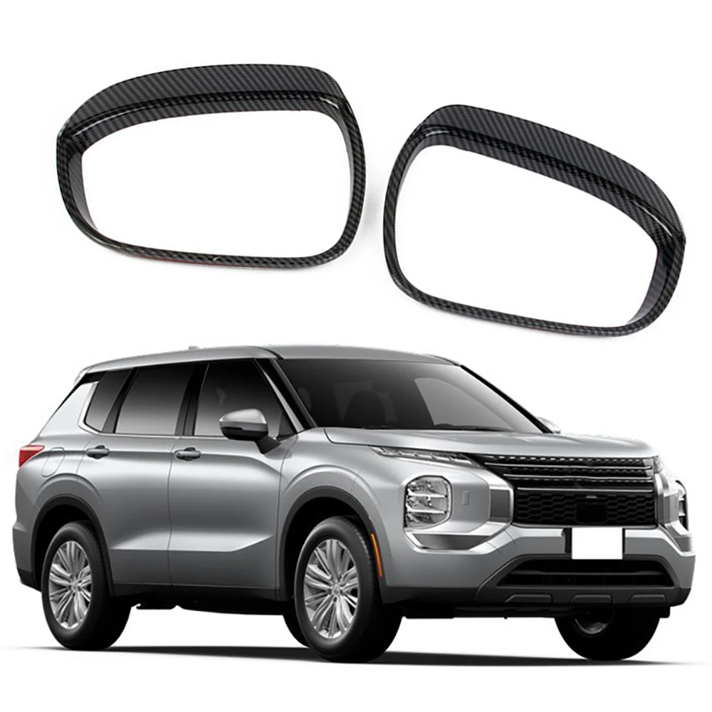 Cubierta de espejo retrovisor para coche Mitsubishi Outlander 2022, cubierta de cejas para lluvia, escudo embellecedor