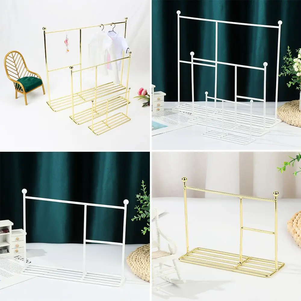 Creative Doll Clothes Rack Miniature Clothes Hangers Garment Organizer Kids Toy Gifts Dolls Accessories - Image 5