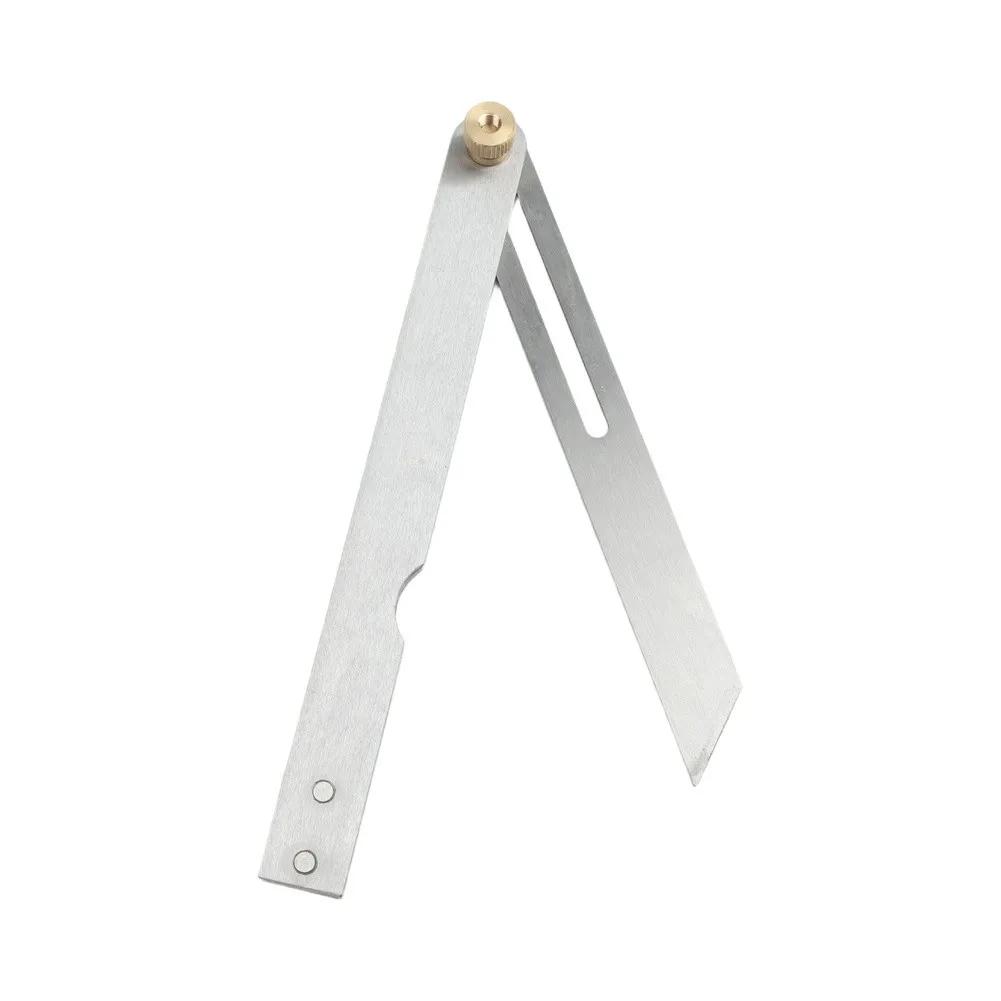 Stainless steel sliding bevel ruler with adjustable screw for woodworking marking and angle measurement applications