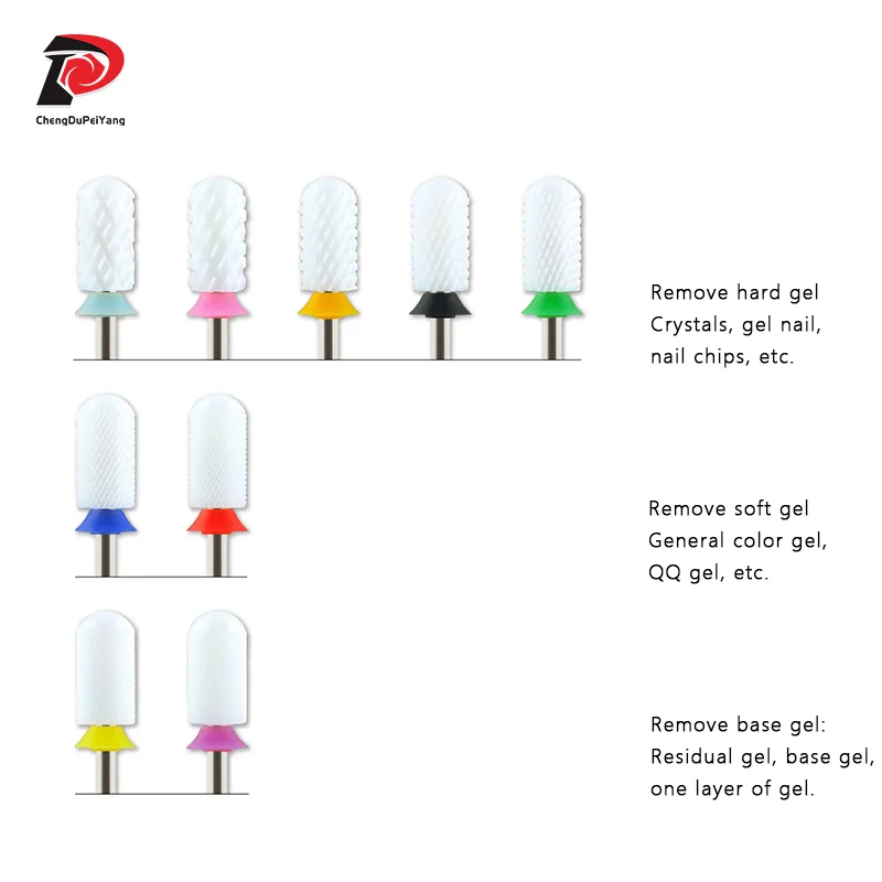 6.0Mm 6.6Mm Vat Gladde Top Bits Verwijderen Gel Nagel Accessoires