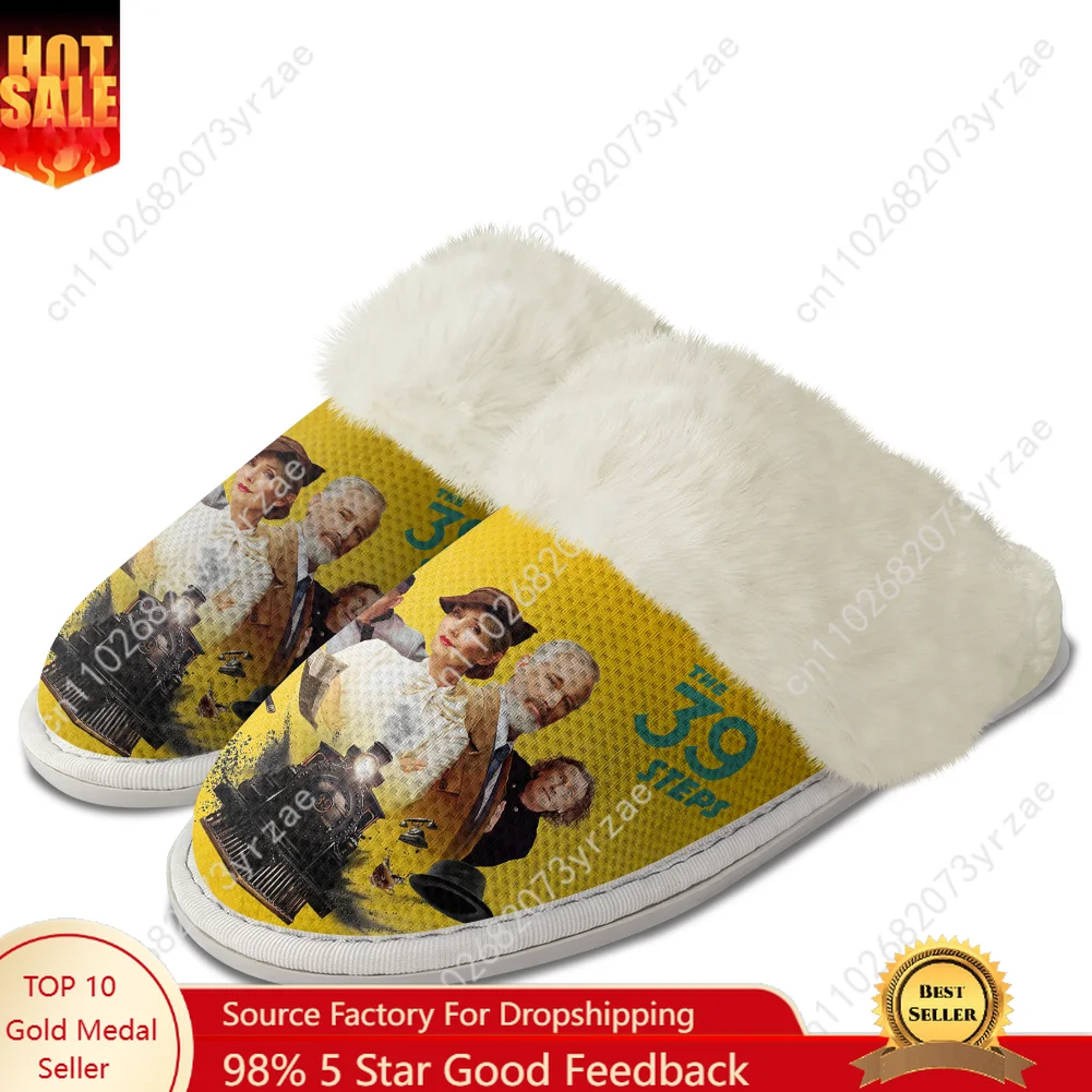 

The 39 Steps Plush Edge Warm Shoe Men Women Home Casual Slipper Bedroom Thermal Cotton Personalized Lightweight Custom Slippers