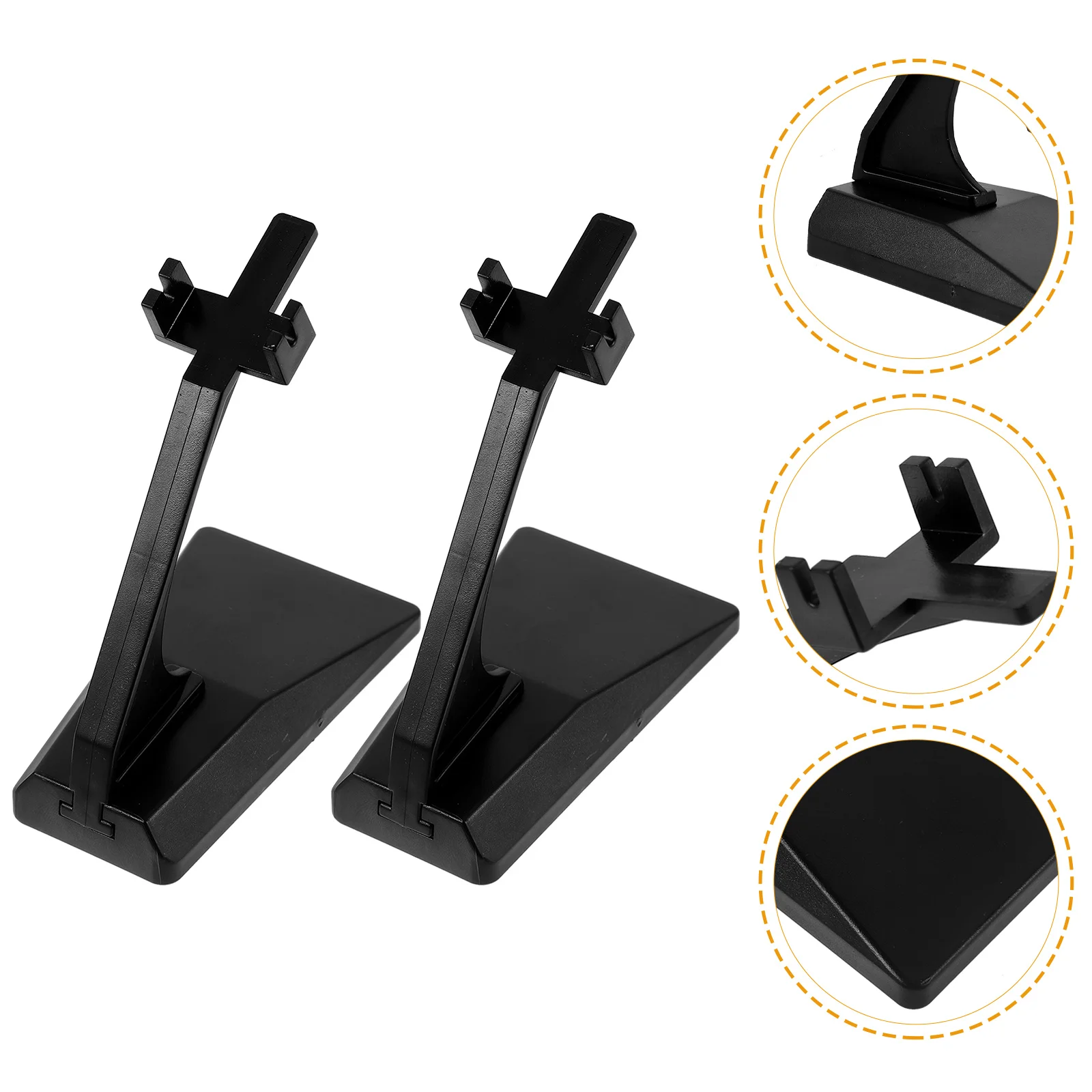 2 Pcs Bracket Aircraft Models Stand Storage Toy Display for Shelf Grey Support Base Plane Showing Airplane Holder Travel Office