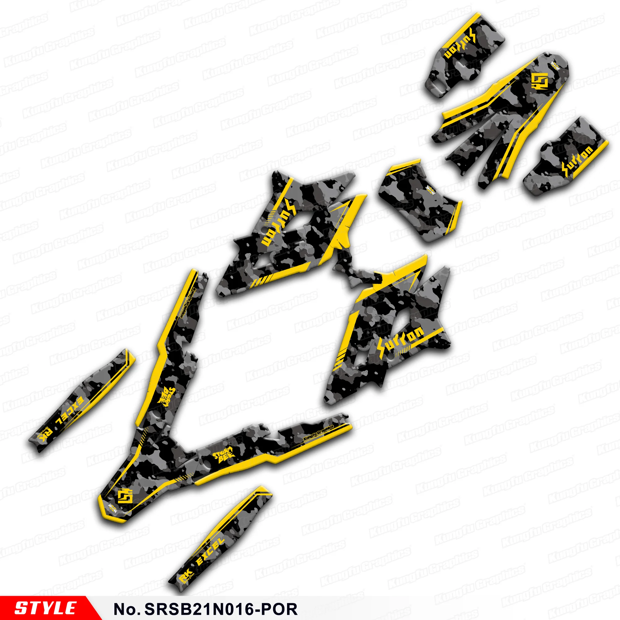 

Наклейки JY RACING MX, наклейки на мотоцикл для Storm Bee Dirt eBike, восстановление, SRSB21N016-POR