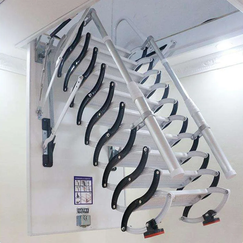 

Factory Direct Heavy Duty Electric Remote Control Automatic Electric Lift Attic Ladder