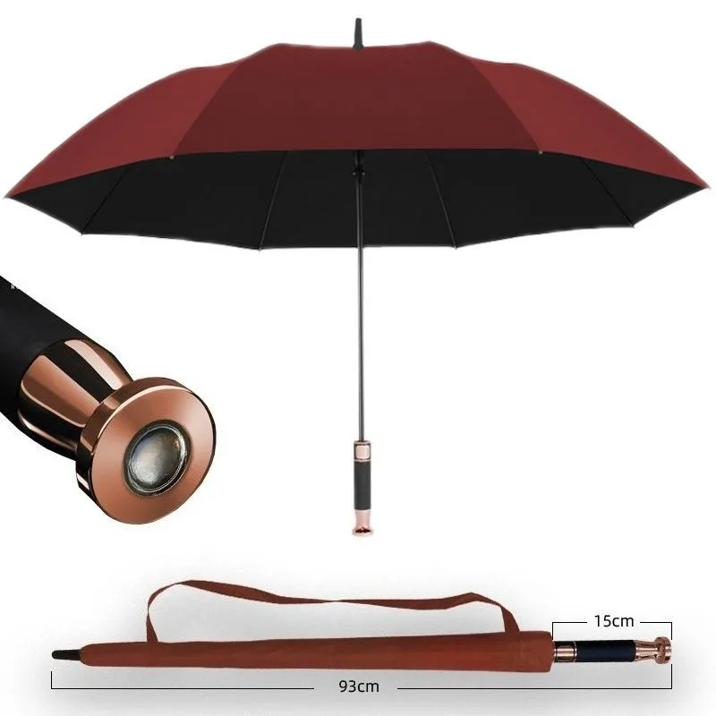 

Для Mercedes-Benz BMW Audi Золотая ручка, прямой зонт с длинной ручкой, красный зонт, тканевый зонт с логотипом автомобиля, подарок, рекламный зонт