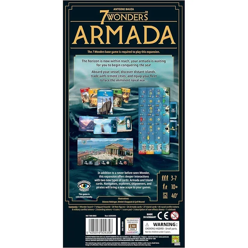 Conquer the Seas with 7 Wonders Armada Board Game Extension