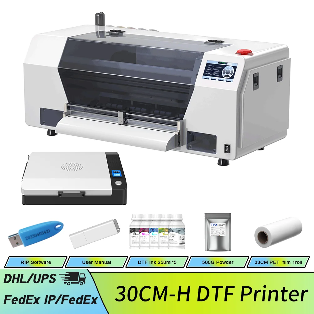 

Принтер DTF для печатающей головки Epson XP600, формат А3, прямая печать на пленке с системой циркуляции белых чернил для футболок и тканей