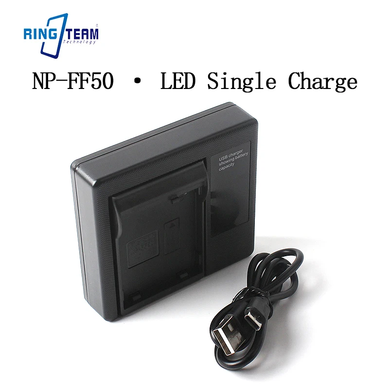 

High-Quality NP-FF50 Battery LED Charger - CE Certified USB Input for Sony DCR-IP5 PC350 Camera Accessories
