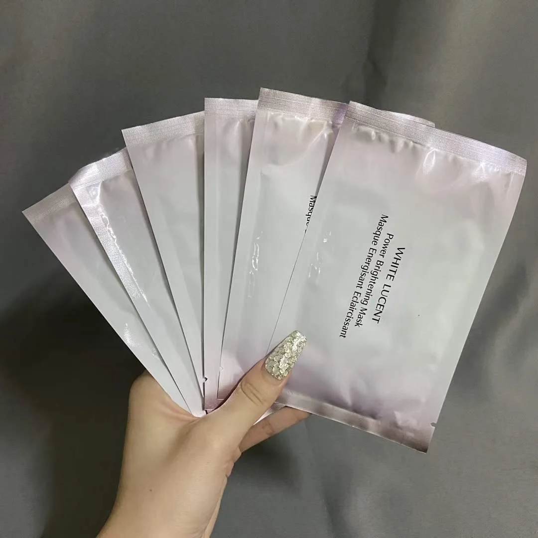 6PCS/BOX WHITE LUCENT Power Brightening Mask Masque Energisant Eclaircissant