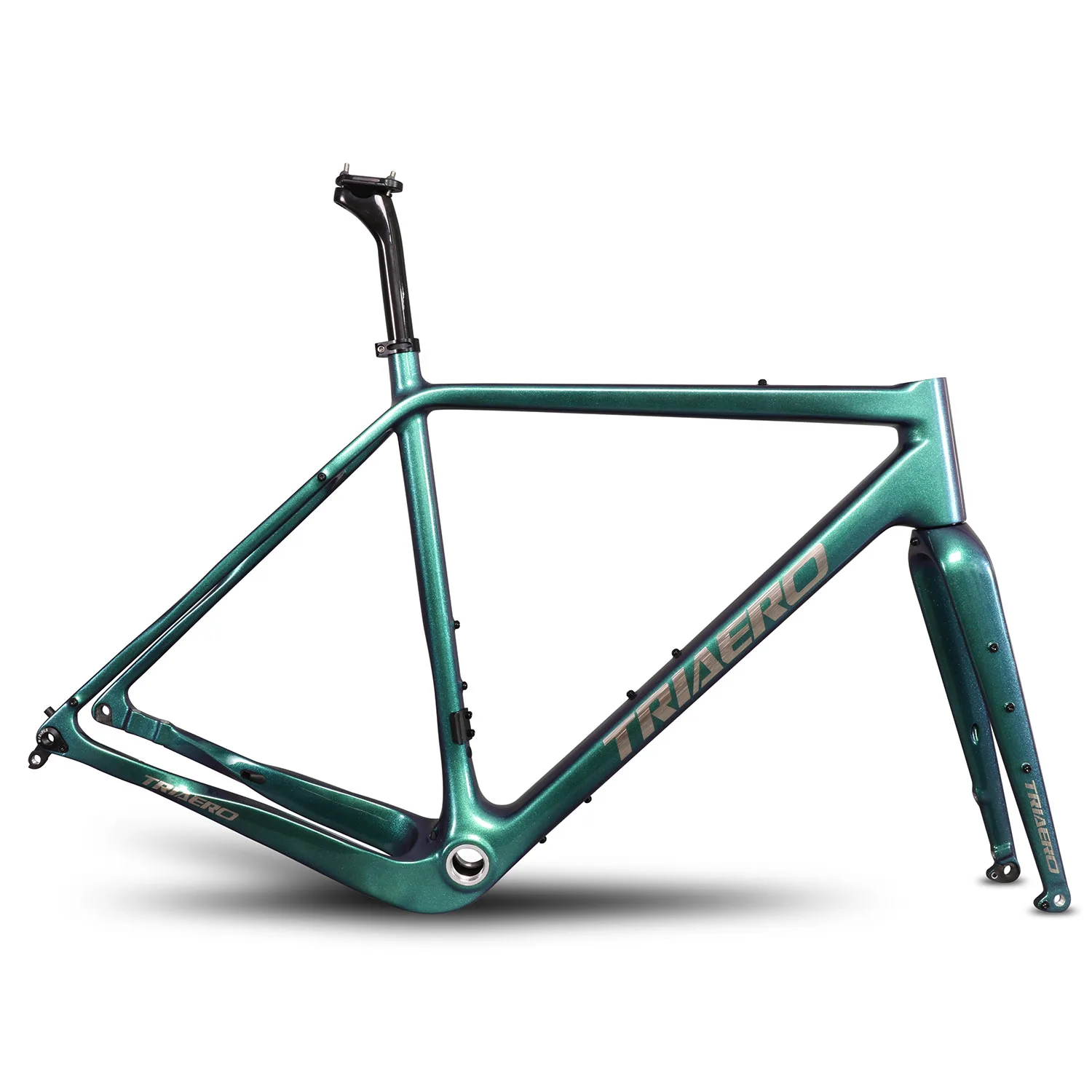 ICAN GJ02 Gravel Disc Brake Carbon Cyclocross Bike Bicycle Frame Internal Cable Routing Max Tire MTB 29er x 1.95 Road 700Cx45mm