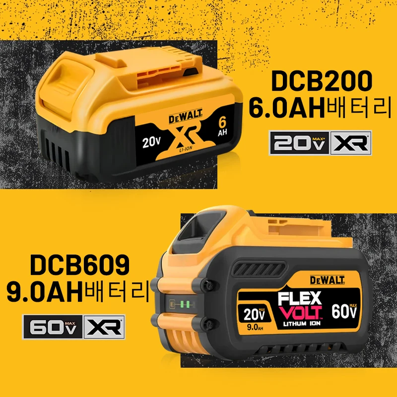 Оригинальный аккумулятор DEWALT, 20 В, 6 Ач, литий-ионный аккумулятор, DEWALT, DCB115, DCB118, быстрая зарядка, аккумулятор для инструментов DEWALT