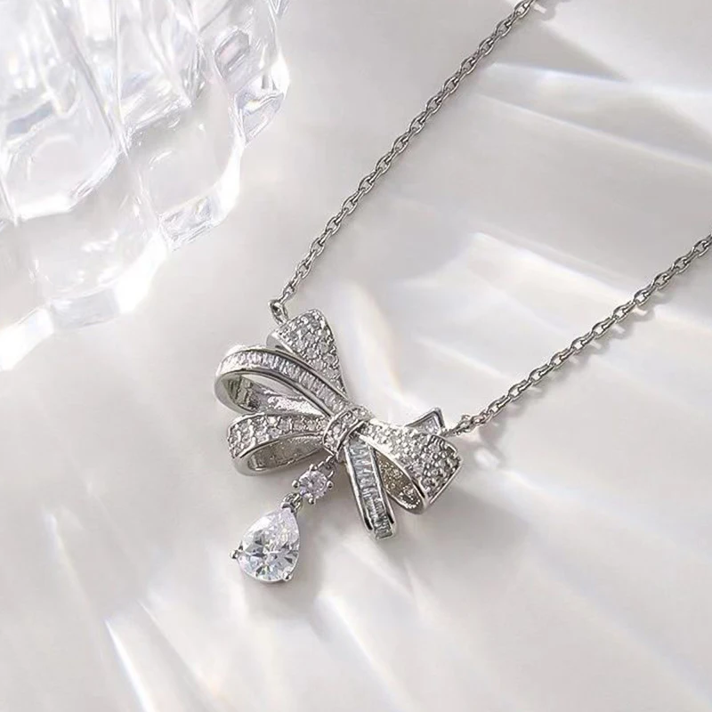 Блестящее-ожерелье-с-бантом-из-хрустального-циркония-Очаровательная-подвеска-для-женщин-подвески-для-девочек-модная-цепочка-на-ключицу-кольцо-ювелирные-изделия-подарки