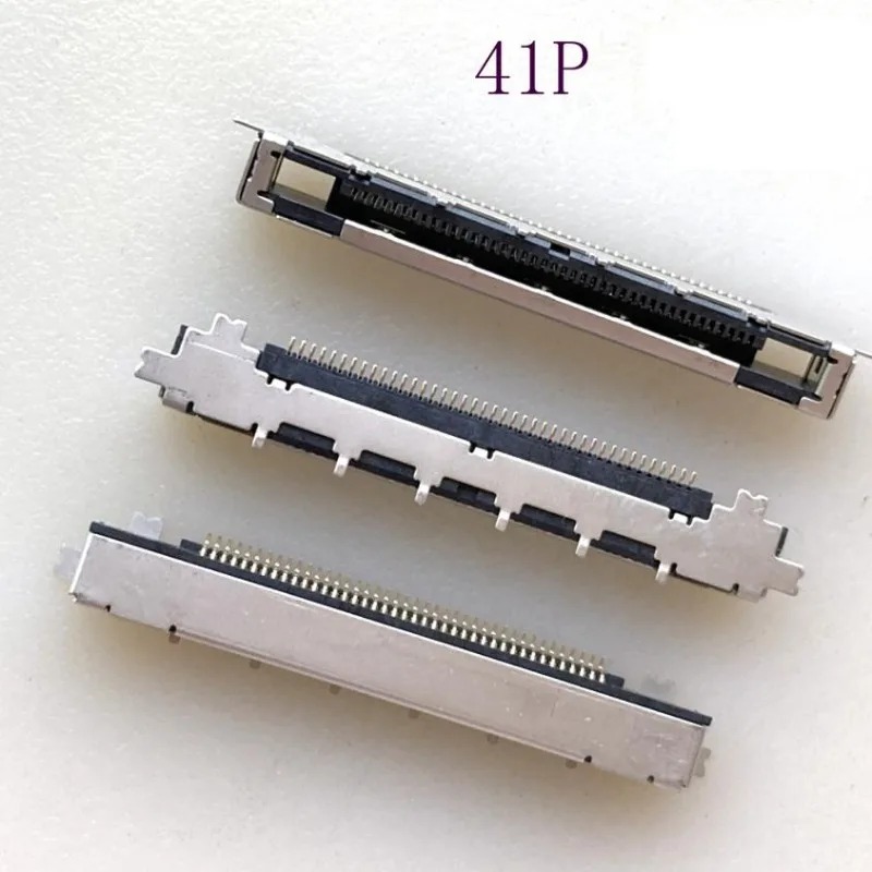 10PCS 20PCS LVDS LCD Connector 41P 51P Horizontal SMT Socket, 0.5mm Pitch LVDS Screen Cable Interface Socket