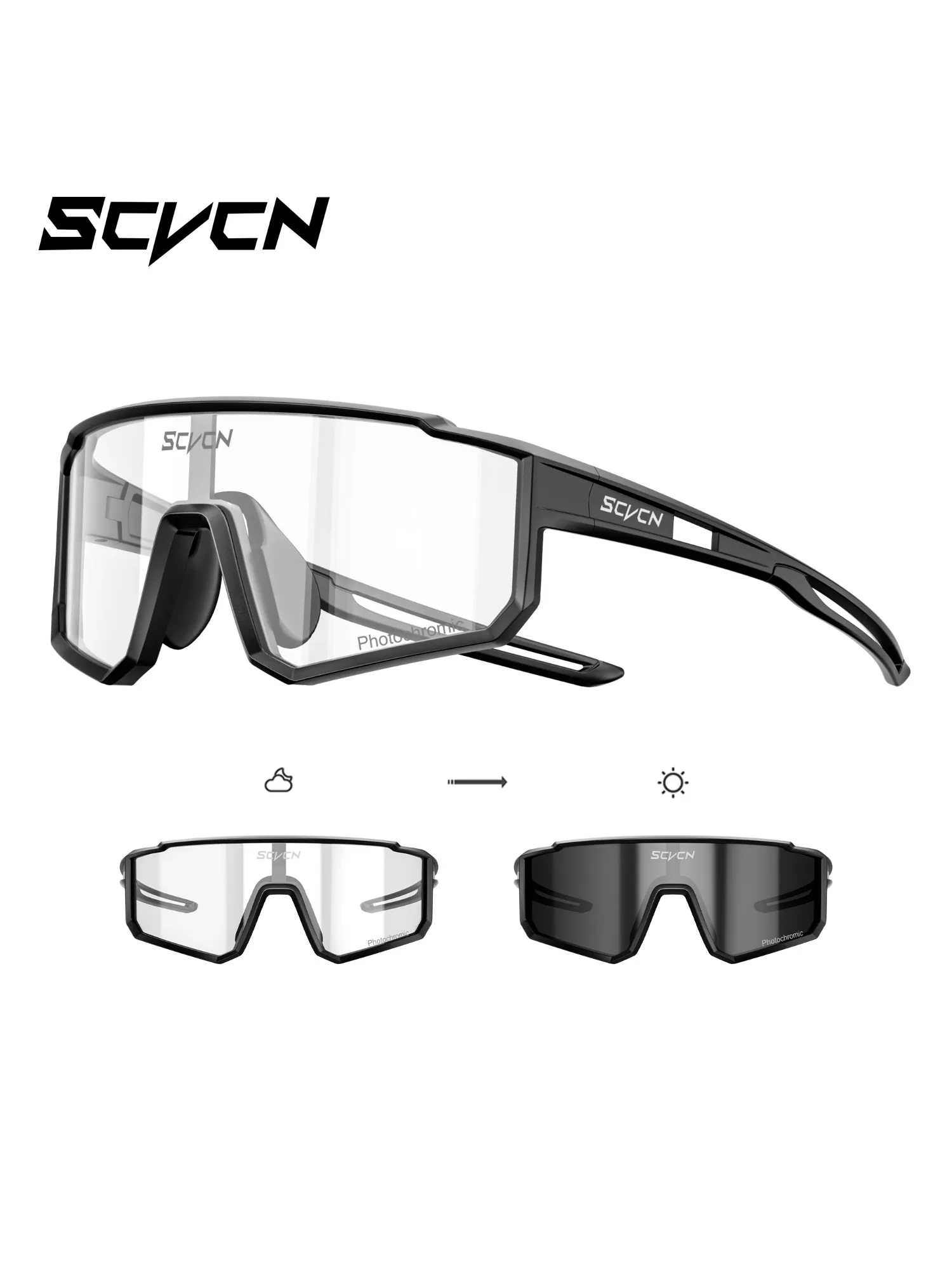 AliExpress SCVCN Photochromic Cycling Sunglasses Outdoor Eyewear Running Hiking Sunglasses Kids Polarized Sports UV400 Boy Baseball Glasses