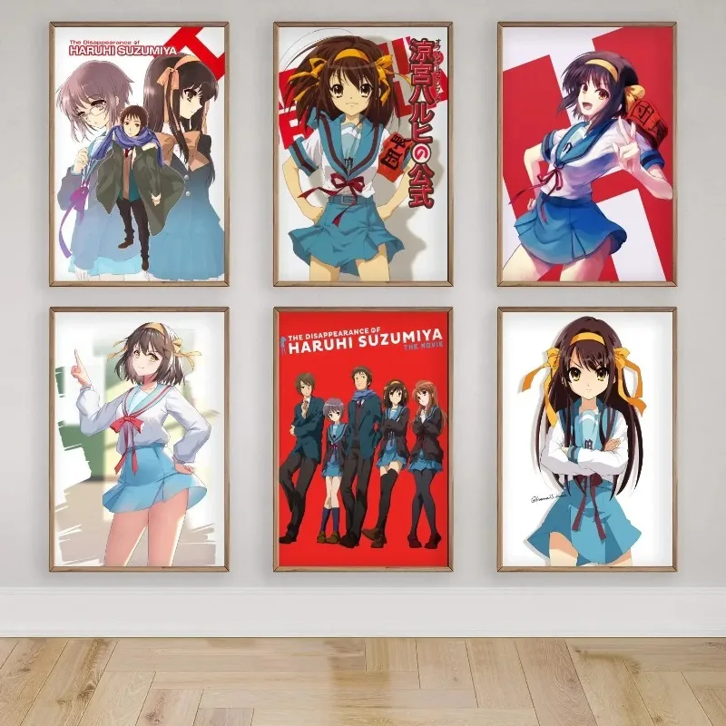 Haruhi Suzumiya Canvas Painting Poster Wall Art Picture Modern Family Bedroom Decor