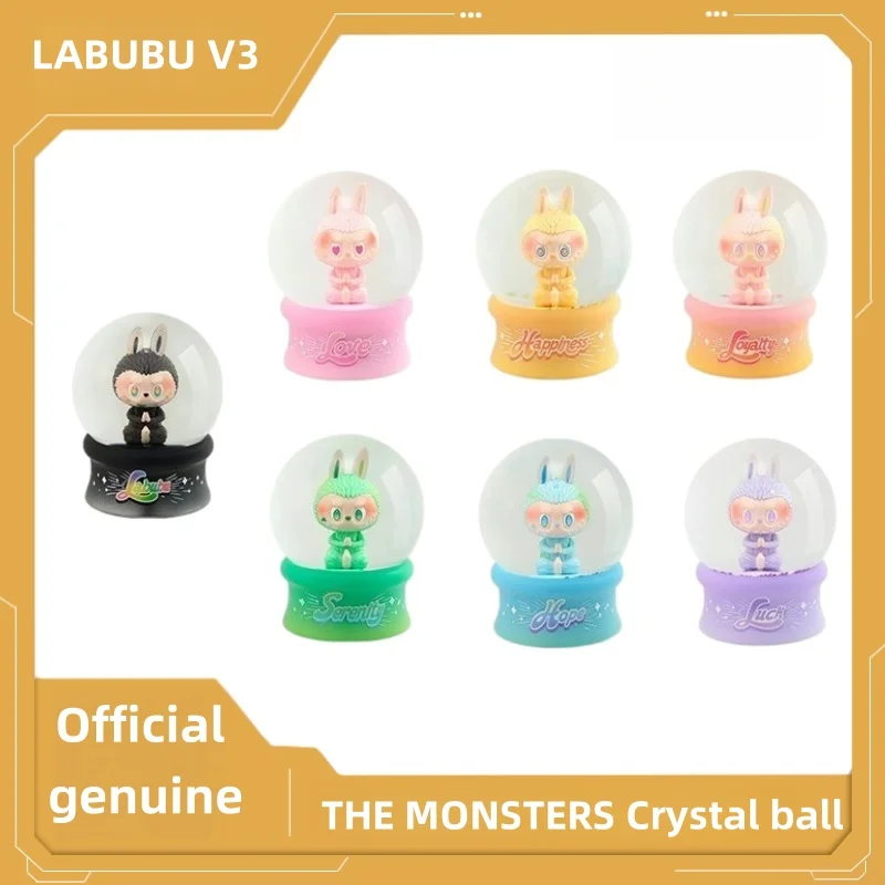 

Original New THE MONSTERS Front High Energy Series Trendy Play Blind Box Crystal Ball LABUBU Anime Peripheral Gift Customization