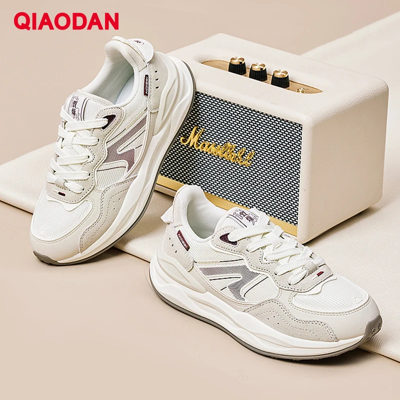 QIAODAN Sneakers for Women 2024 New Anti-slip High Quality Breathable Wearable Durable Athletic Outdoor Casual Shoes XM16240386