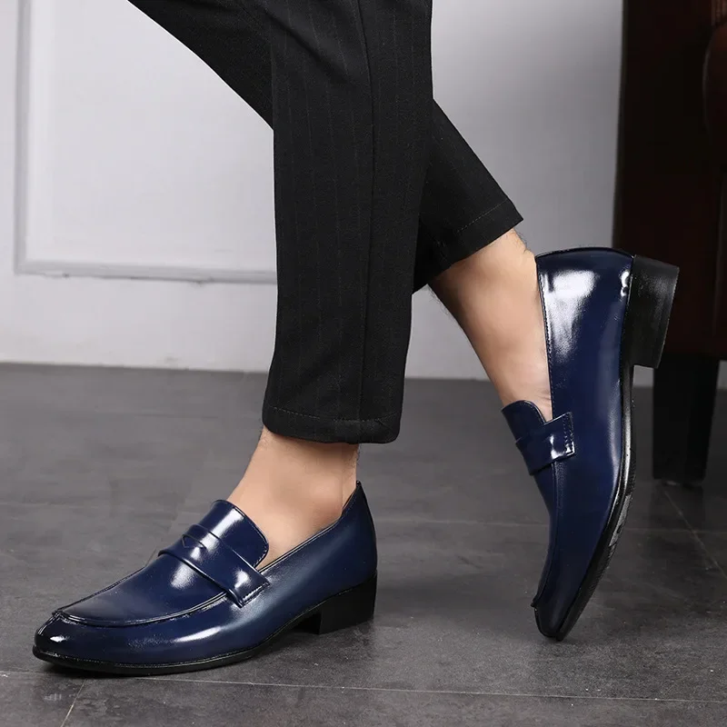 Elegant Man Dress Shoes Men Handmade Fashion Party And Wedding Men\'s Loafers Casual Driving Oxford Shoe Social Male Classic Mens