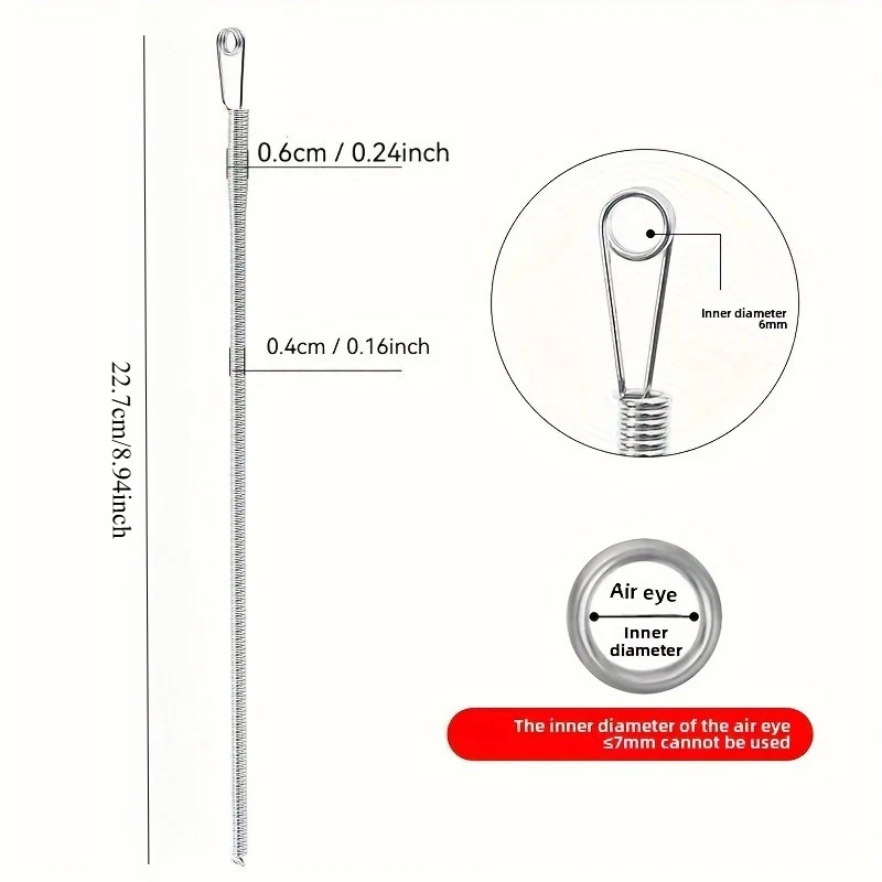 Bendable Spring Drawstring Threader Clip Pants Hoodies Elastic Band Lace Cord Flexible Drawstring Thread DIY Sewing Accessories