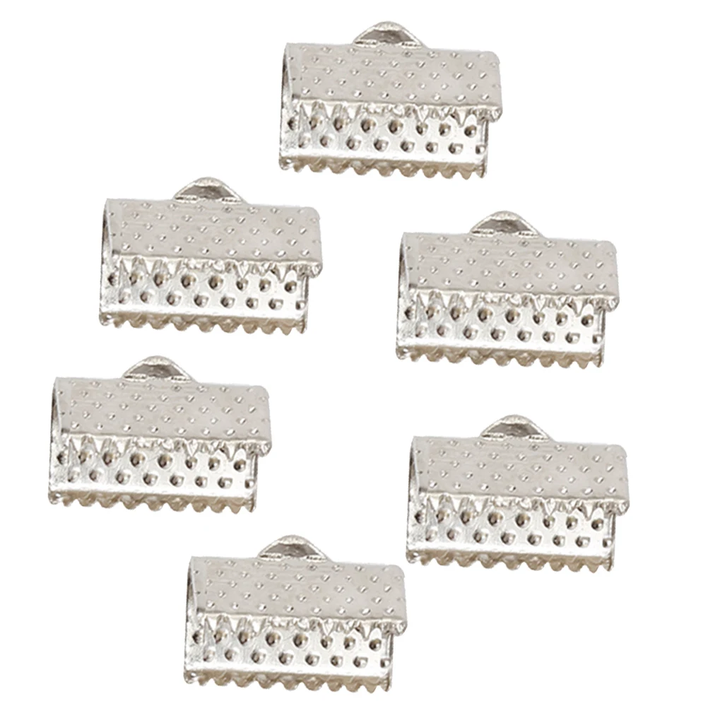 

100 PCS Horse Clasp Jewelry Mazi Buckles Fastener Clasps Zipper Clips Gilded Plated Ribbon Ends