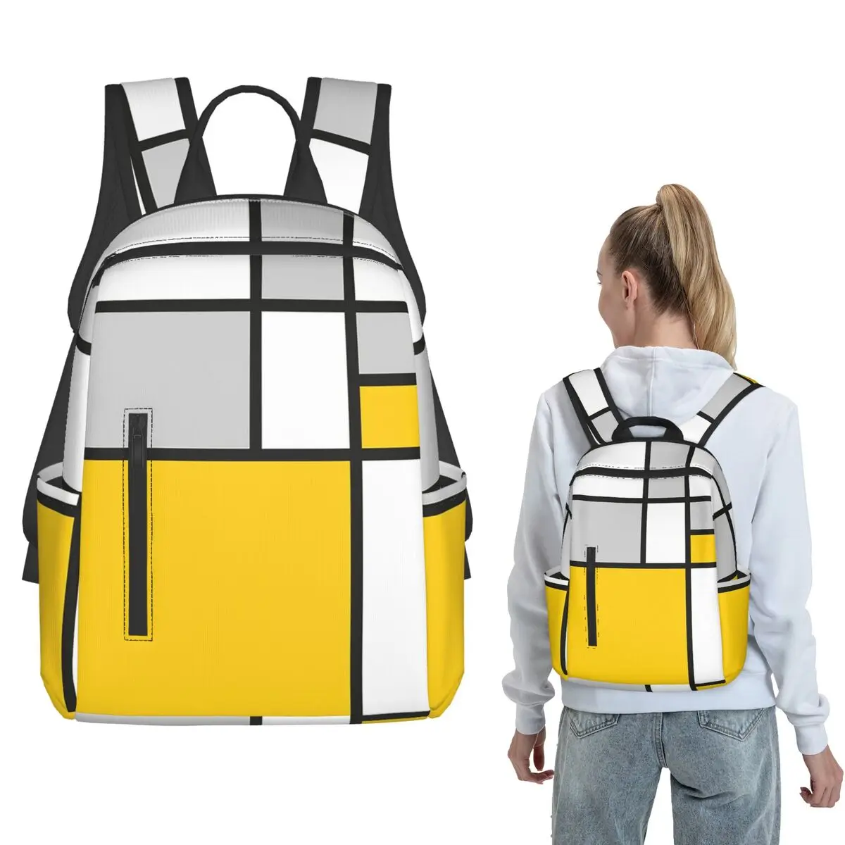 

Abstract #8 Backpack Large Capacity Children BookBag School Bag Shoulder Bags for Men Women