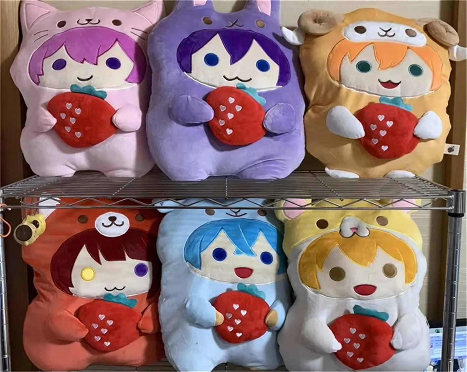 น่ารักญี่ปุ่นอะนิเมะสตรอเบอร์รี่ Prince สัตว์ Rinu Jel Root Colon Satomi ตุ๊กตา Plush ขนาดใหญ่ 35 ซม. ตุ๊กตาหมอนเบาะของเล่นเด็กของขวัญ