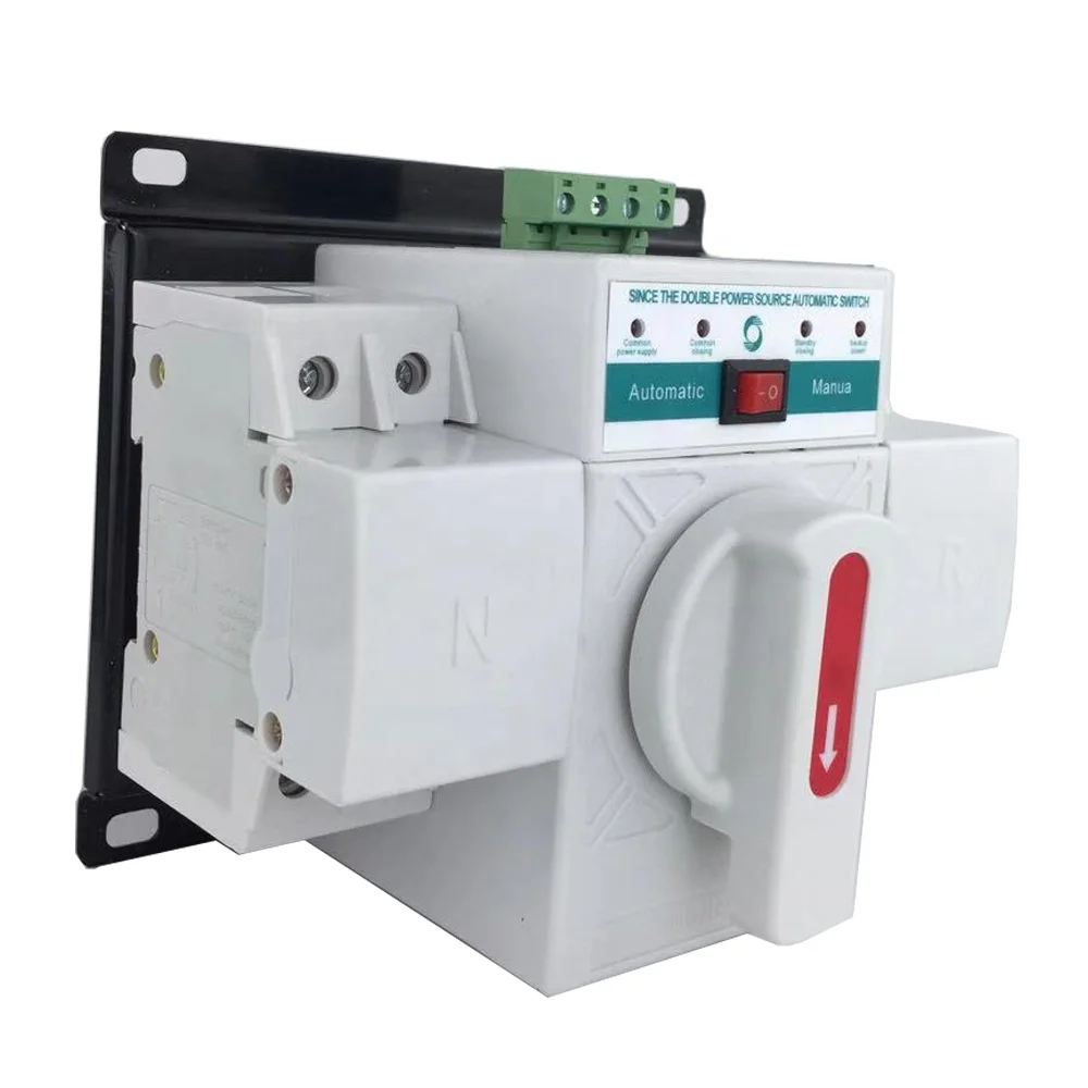 

XLQ2 3 Phase Generator Manual Electrical Changeover Switch 2P 32A ATS 220V Automatic Transfer Switch Changeover Switch