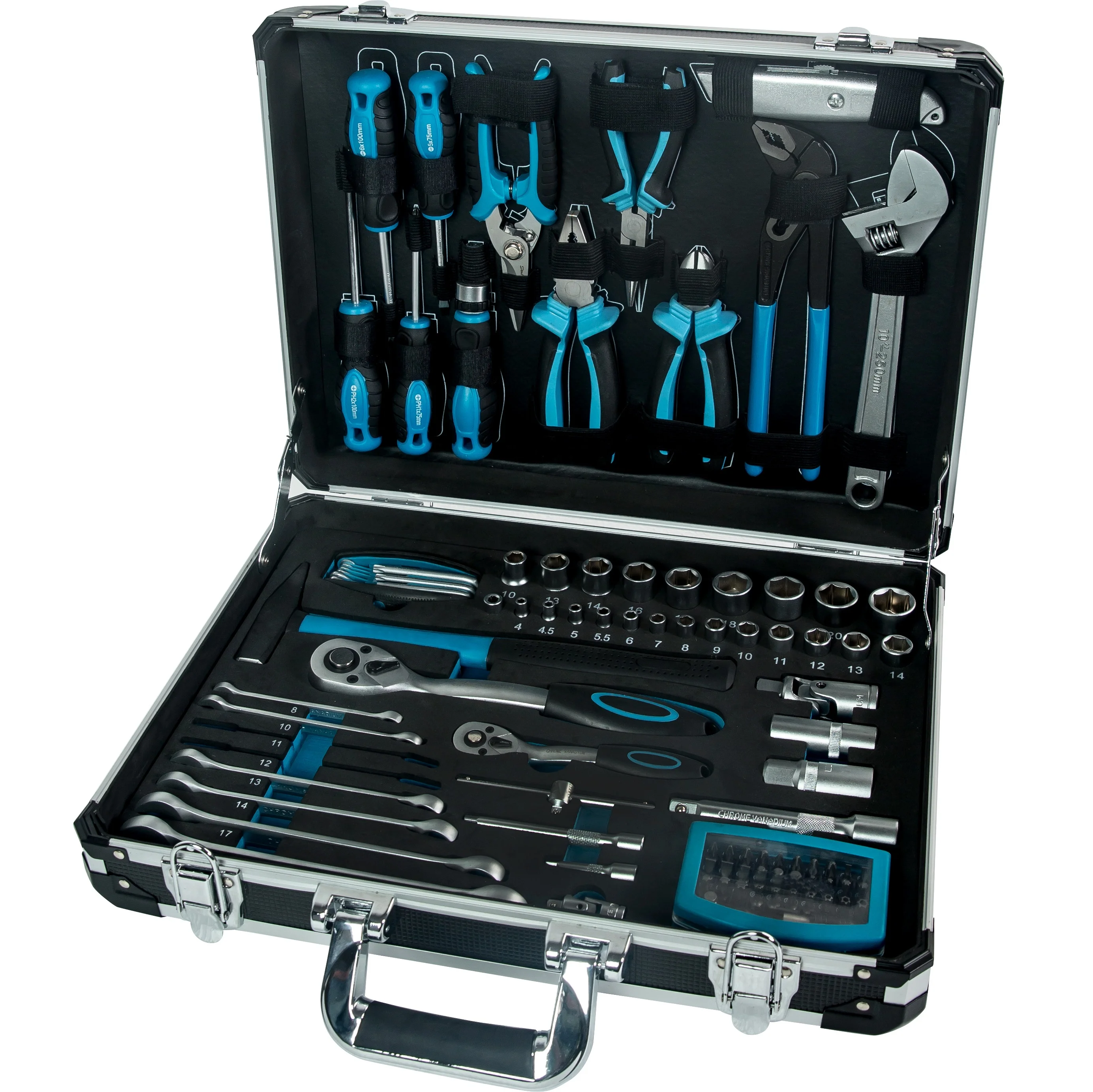 

Goldenline Aluminum Tool Kit CRV Tools Sets for Toolbox