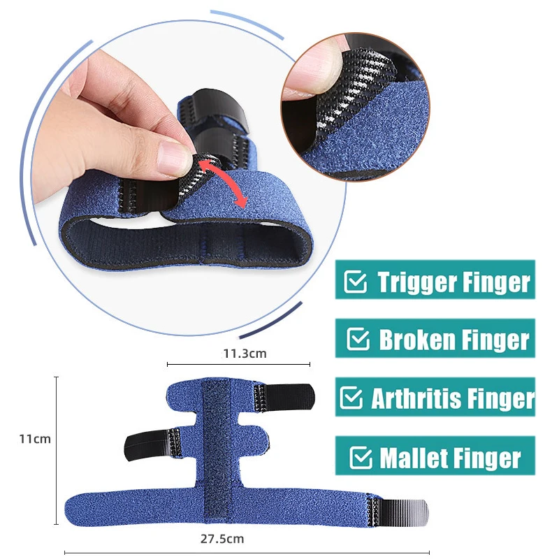 Pexmen Trigger Finger Splint per mano destra e sinistra Mallet Finger Brace per indice medio anello Pinky rilascio dolori di artrite